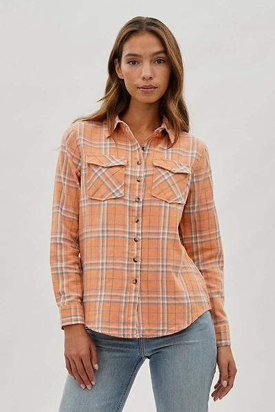 Canada Weather Gear Plaid Button Up Shirt