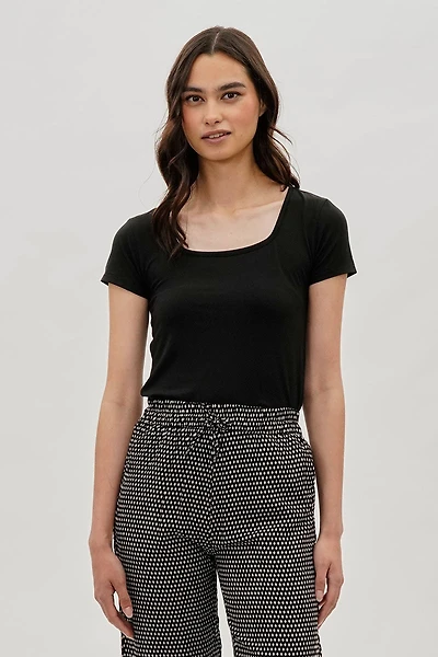 Costa Blanca Square Neck Tee