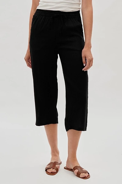 International INC Company Cropped Tie Waist Pants