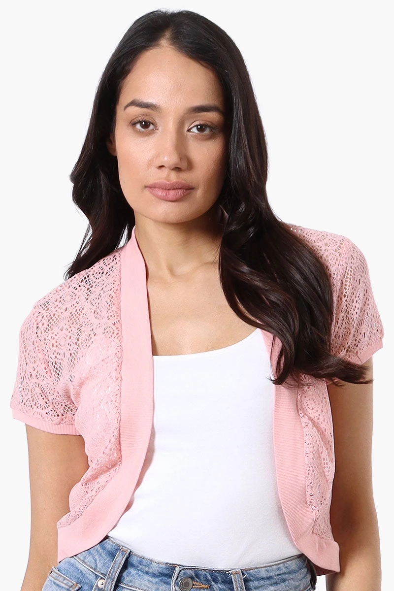 Impress Open Lace Shrug Cardigan