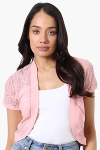Impress Open Lace Shrug Cardigan