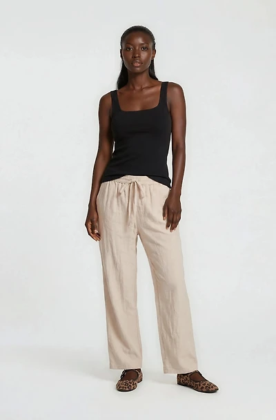 Cropped Wide Leg Pants