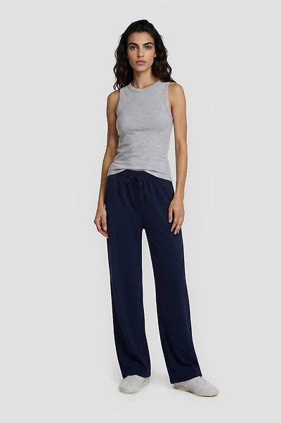 Easy Drawstring Pants - Navy