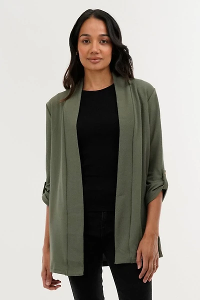 International INC Company Roll Up Sleeve Cardigan