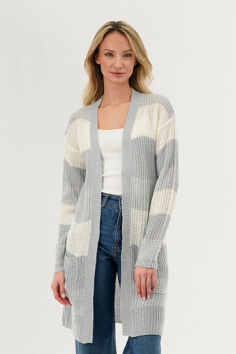 Stylexchange Striped Knit Cardigan