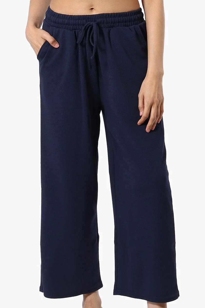 Runaway Bay Tie Waist Wide Leg Pants - Navy