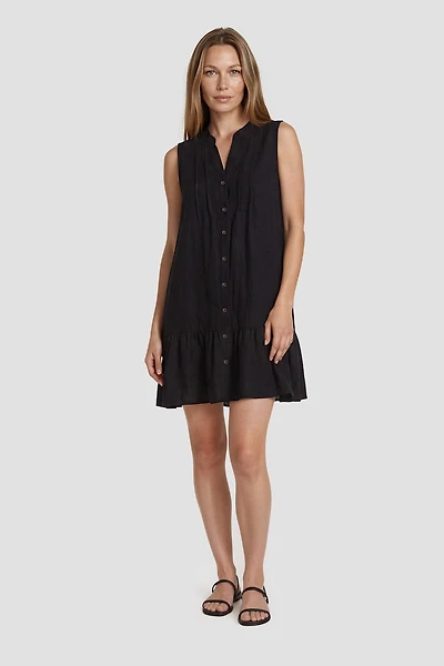 Sleeveless Button Up Day Dress
