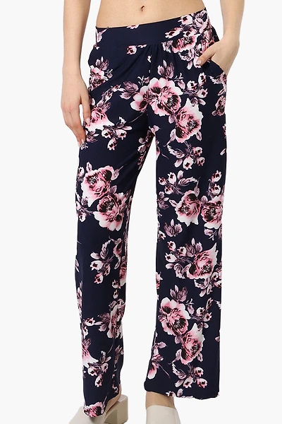 Floral Wide Leg Pants