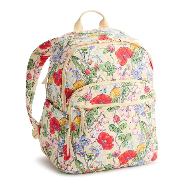 Vera Bradley Flowering Paisley Goji Berry Bancroft Backpack  display picture 1