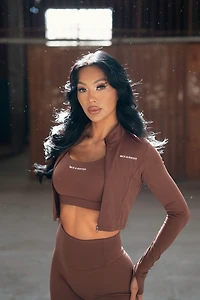 Women's Active Yoga Set - Brown