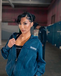 Unisex Indigo Terry Hoodie