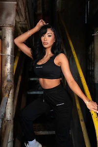 Sleek Black Activewear Set