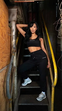 Sleek Black Activewear Set