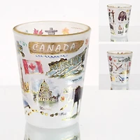 Canada Frosted Shot Glass