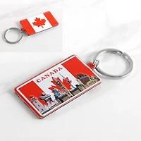 CANADA 2-SIDE LICENSE PLT KEYCHAIN