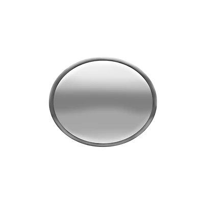 Silver Round Plaque w/ Border