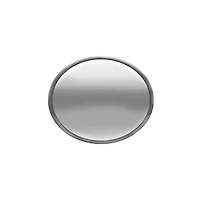 Silver Round Plaque w/ Border