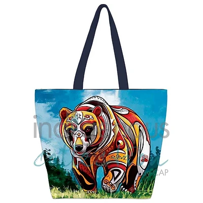 Spirit Bear Large Tote Bag