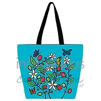 Berry Garden Large Tote Bag