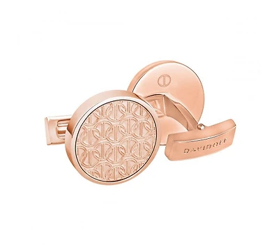 Davidoff zino cufflinks round Rose gold