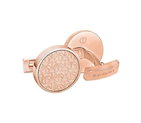 Davidoff zino cufflinks round Rose gold