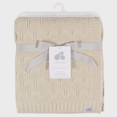 Tan Sweater Knit Blanket