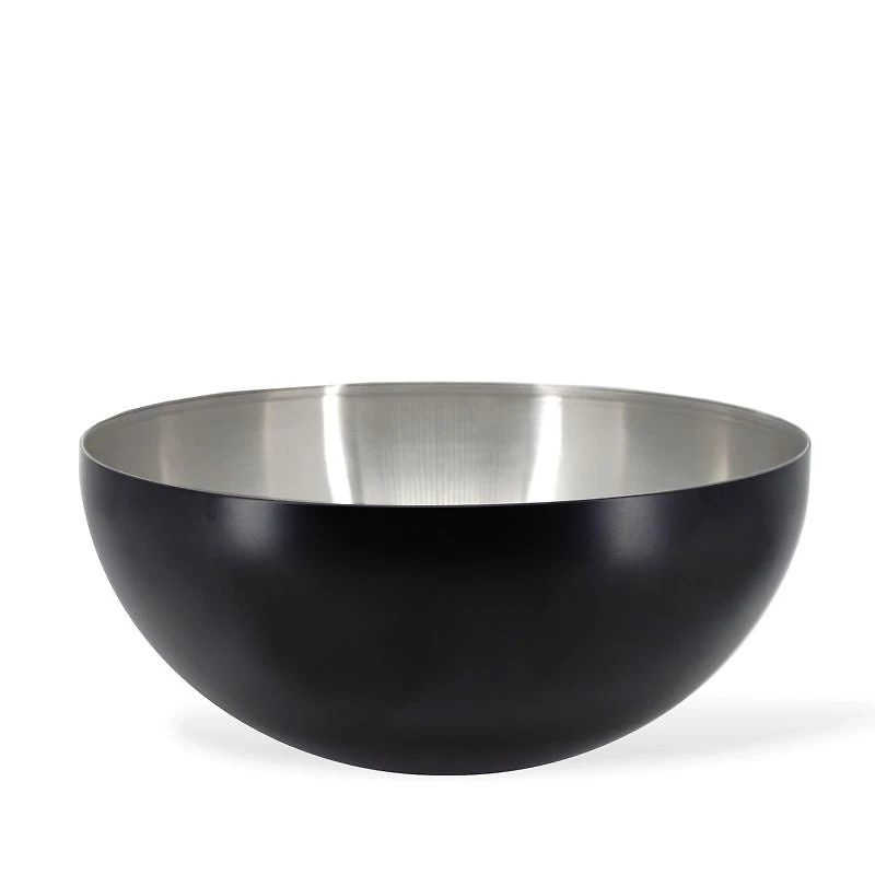 Black Stainless Steel Salad Bowl