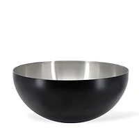 Black Stainless Steel Salad Bowl
