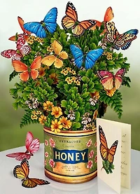 Butterflies & Buttercups Pop-Up Card - Large