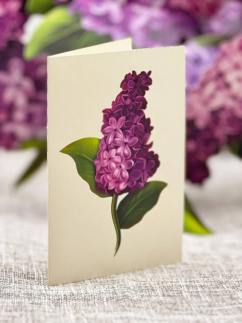 Garden Lilacs Pop-Up Card - Large