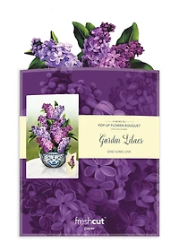 Garden Lilacs Pop-Up Card - Large