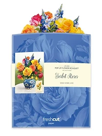 Sorbet Roses Pop-Up Card - Large