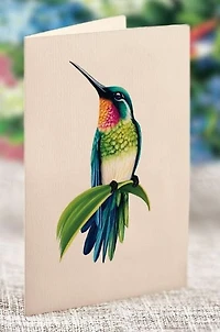 Hummingbird Oasis Pop-Up Card