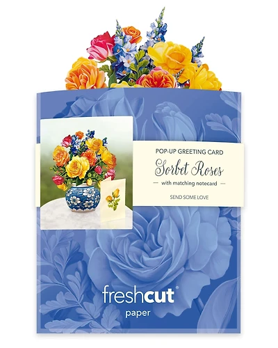 Sorbet Roses Mini Pop-Up Card