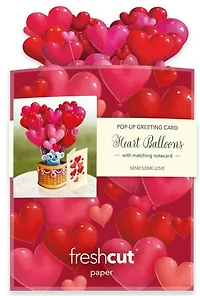 Heart Balloons Pop-Up Card