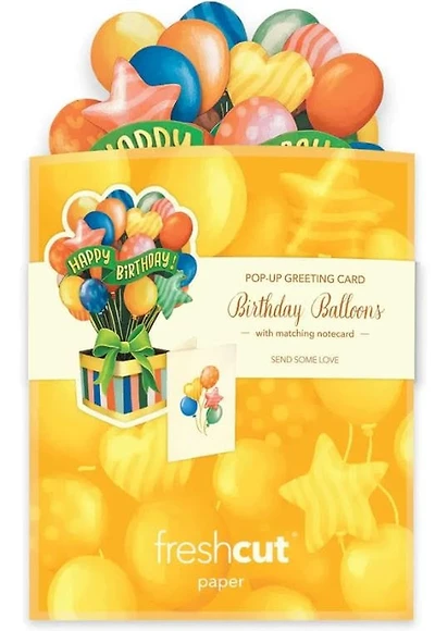 Birthday Balloons Pop-Up Card