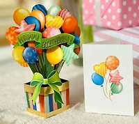 Birthday Balloons Pop-Up Card