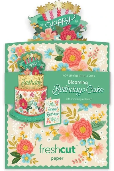 Bloom Birthday Cake Pop-Up Card