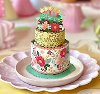 Bloom Birthday Cake Pop-Up Card