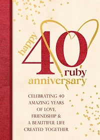 Happy 40 Ruby Anniversary Card