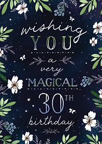 Magical 30th Birthday Card