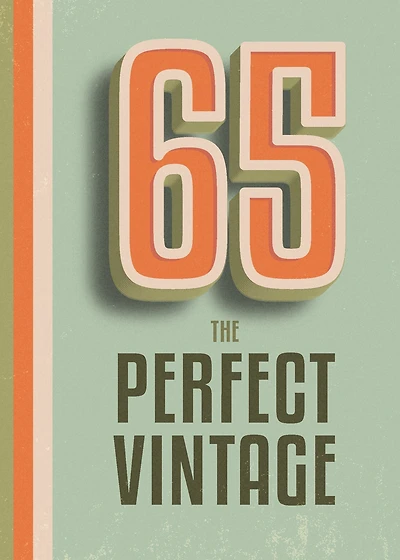 Perfect Vintage 65th Birthday Card