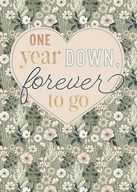 1 Year Down Anniversary Card