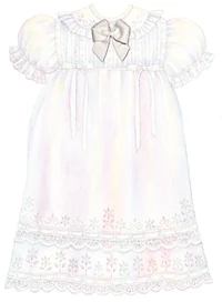 Christening Gown Card