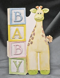 Giraffe Baby Card