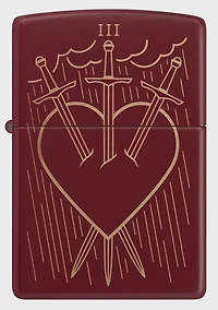 Zippo Heart and Daggers Design