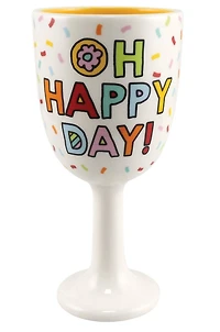 Oh Happy Day Ceramic Goblet