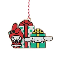 My Melody and Cinnamoroll Gift Wrapped Ornament