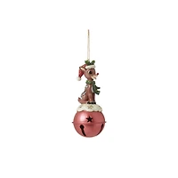 Rudolph Standing on Bell Hanging Ornament