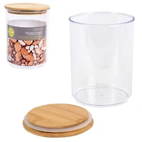 Acrylic Container with Airtight Bamboo Lid